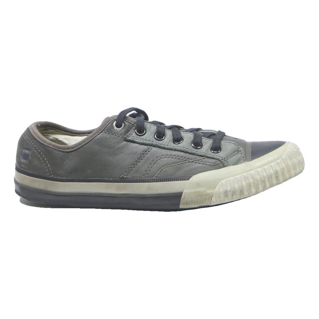 G-STAR Mens Lace-Up Trainers Grey Synthetic UK 7 Casual Streetwear Comfort