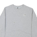 THE NORTH FACE Womens Grey Sweatshirt Crew Neck L Casual Cotton Blend Pullover