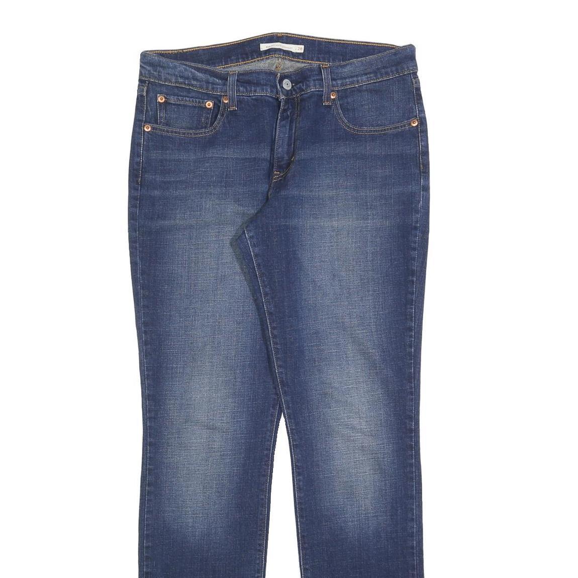 LEVI'S 414 Womens Jeans Blue Relaxed Straight Denim Medium W32 L34 Classic Fit