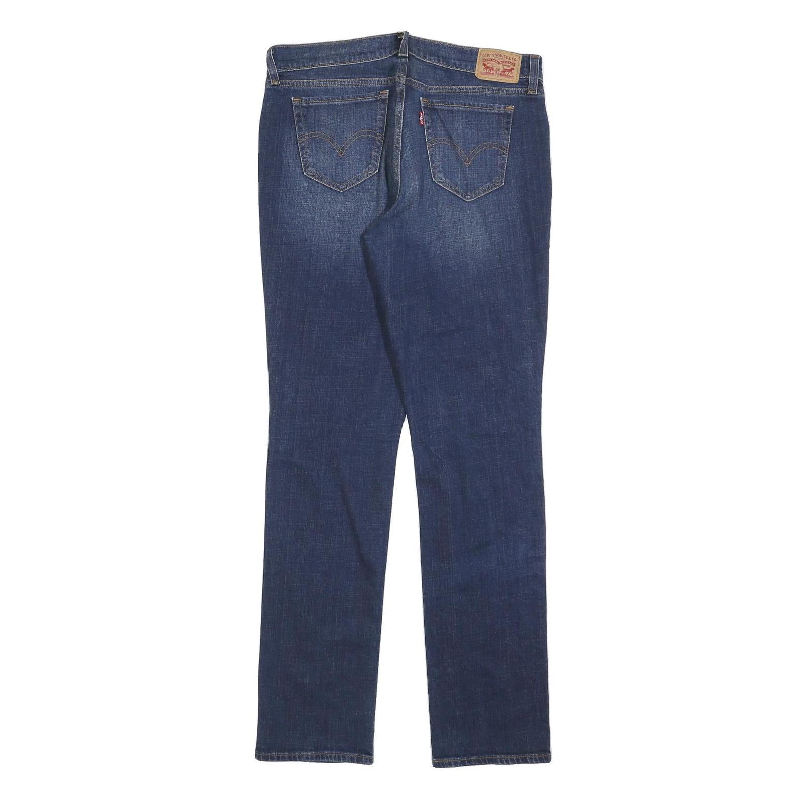 LEVI'S 414 Womens Jeans Blue Relaxed Straight Denim Medium W32 L34 Classic Fit