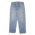 CARHARTT Lined Mens Relaxed Blue Denim Jeans W32 L30 Casual Workwear Zip Closure