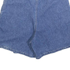WEST PORT Womens Blue Denim Skort Casual Cotton Blend Short Size M Pockets
