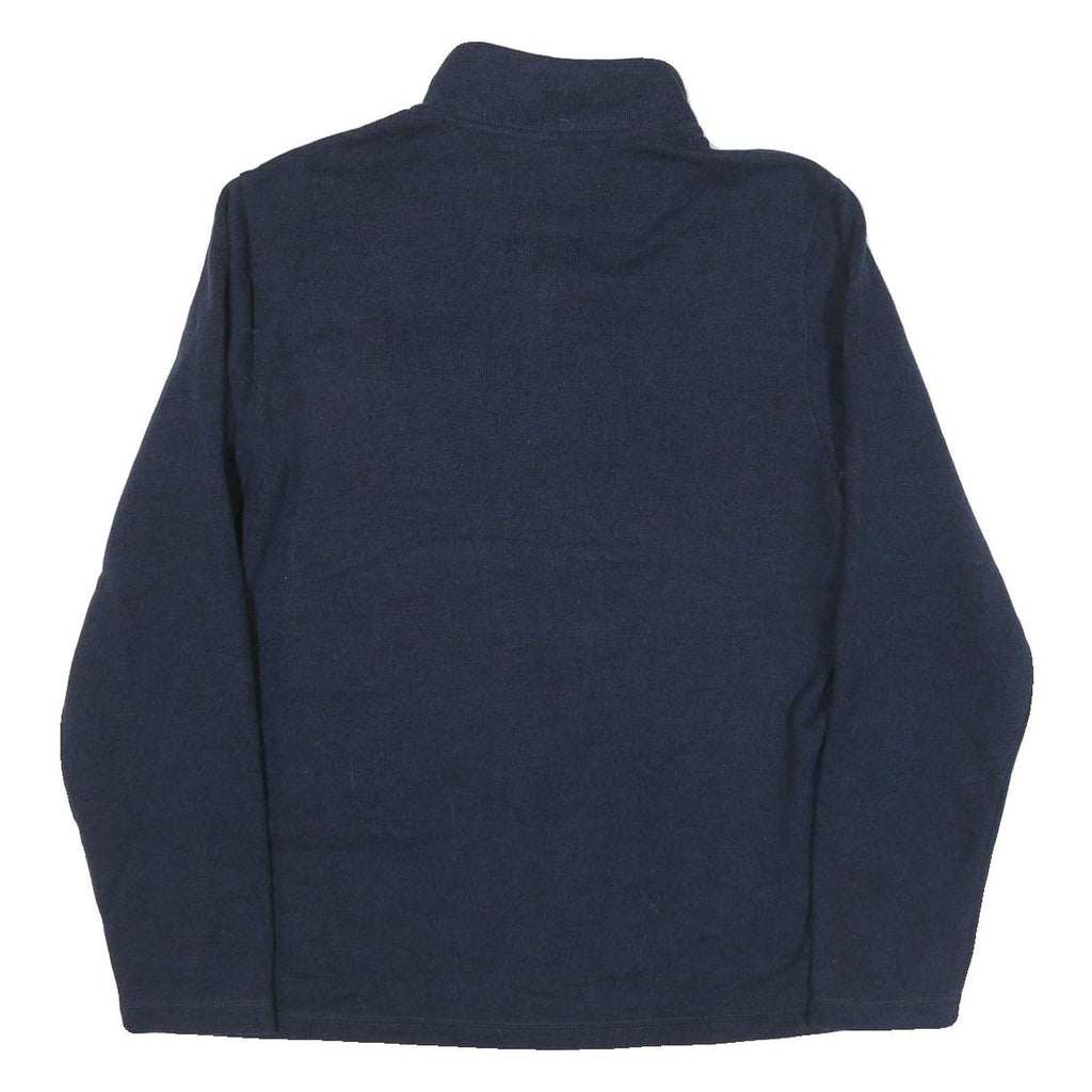 CHAPS Mens Navy Plain Pullover Crew Neck Basic Knit Jumper L Polyester Blend