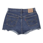LEVI'S Womens Denim Blue Casual Shorts M W29 Distressed Cut-Off
