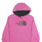THE NORTH FACE Womens Pink Hoodie XL Cotton Casual Logo Pullover