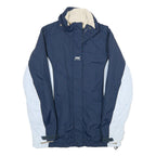 HELLY HANSEN Womens Navy & White Outdoor Jacket M Polyamide Plain Zip Warm