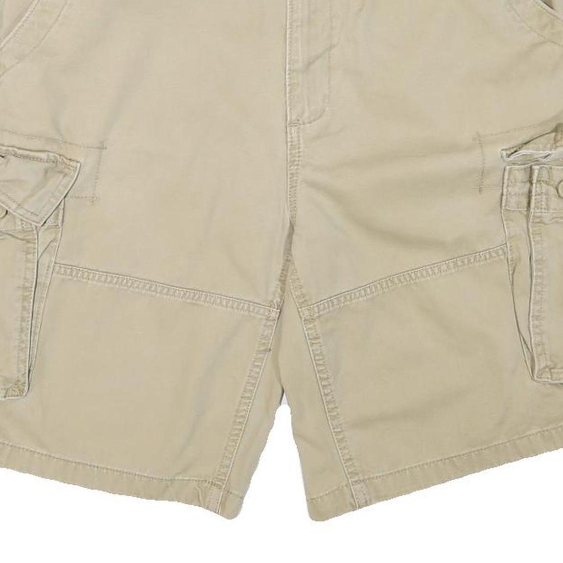NAUTICA Mens Shorts Beige Casual Cargo Size L W36 Cotton Blend Summer