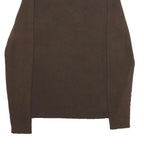 LAUREN RALPH LAUREN Womens Brown Plain Pullover Roll Neck Basic Knit L Cotton