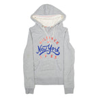 TOMMY HILFIGER Womens Grey Hoodie 90s S