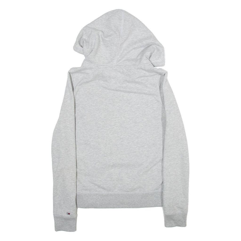 TOMMY HILFIGER Womens Grey Hoodie 90s S