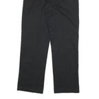 DICKIES Mens Cotton Blend Black Regular Straight Fit Trousers W30 L30 Workwear