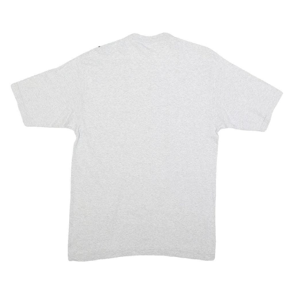 Mens Grey Lost Hit Graphic T-Shirt M Short Sleeve Crew Neck Cotton Blend