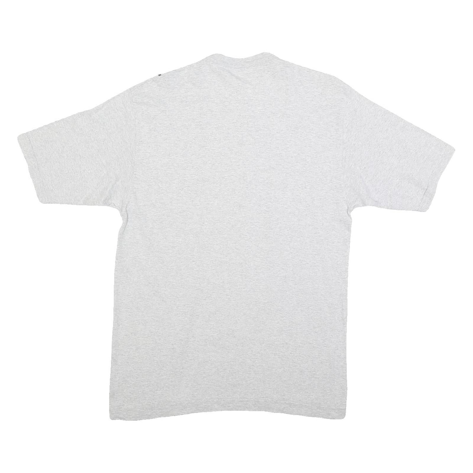 Mens Grey Lost Hit Graphic T-Shirt M Short Sleeve Crew Neck Cotton Blend