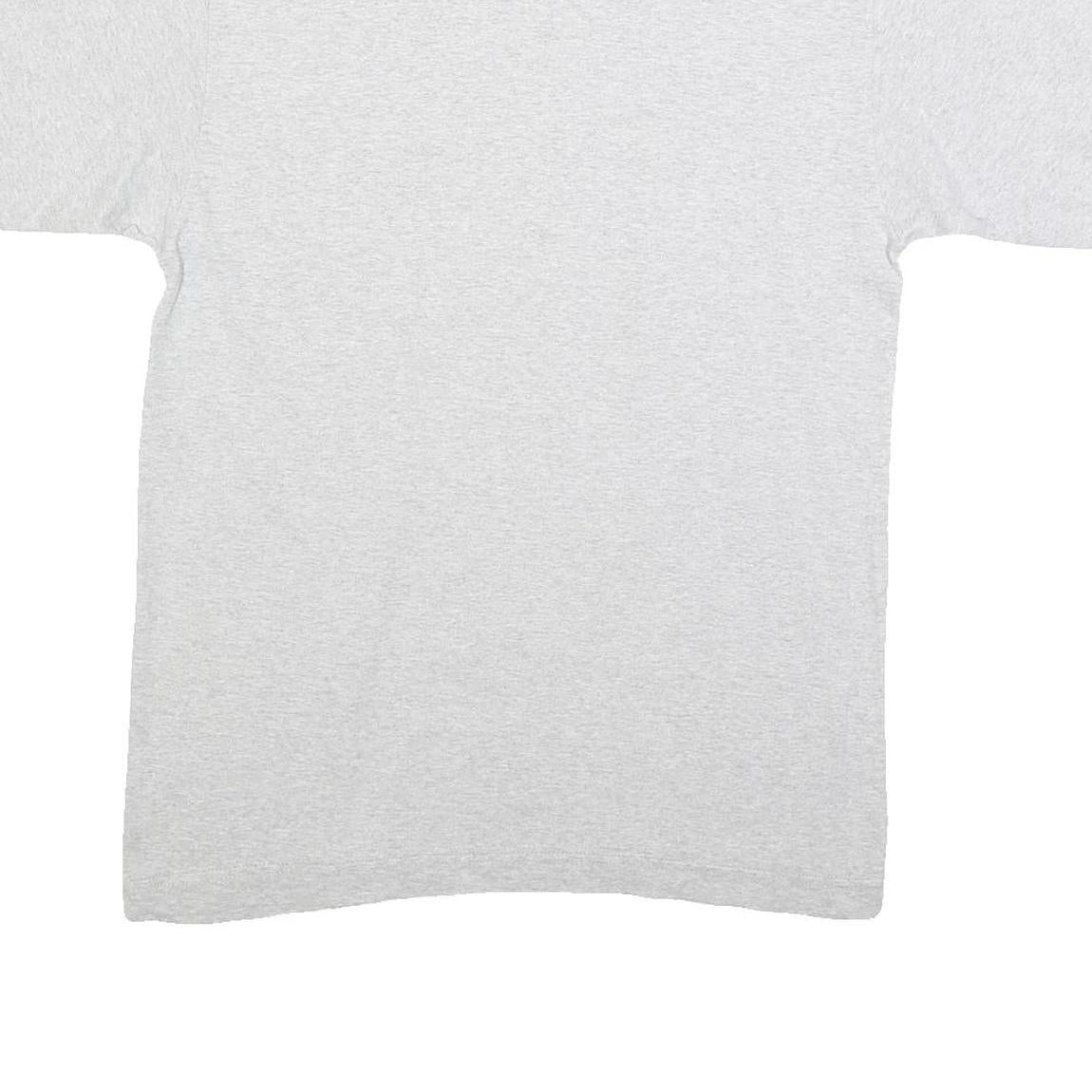 Mens Grey Lost Hit Graphic T-Shirt M Short Sleeve Crew Neck Cotton Blend