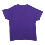 MV SPORT Mens Purple Carroll Basketball Graphic T-Shirt L Short Sleeve Crew Neck