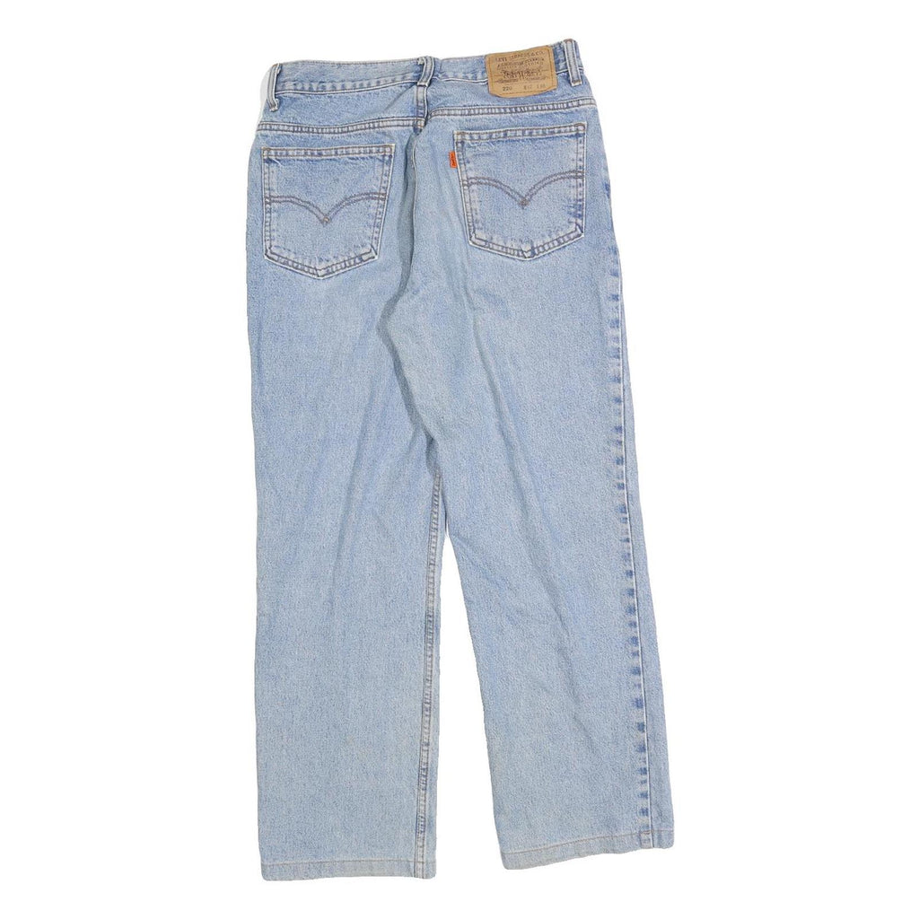 LEVI'S Mens Regular Fit Blue Denim Straight Jeans W30 L28 Classic Cotton Zip