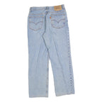 LEVI'S Mens Regular Fit Blue Denim Straight Jeans W30 L28 Classic Cotton Zip