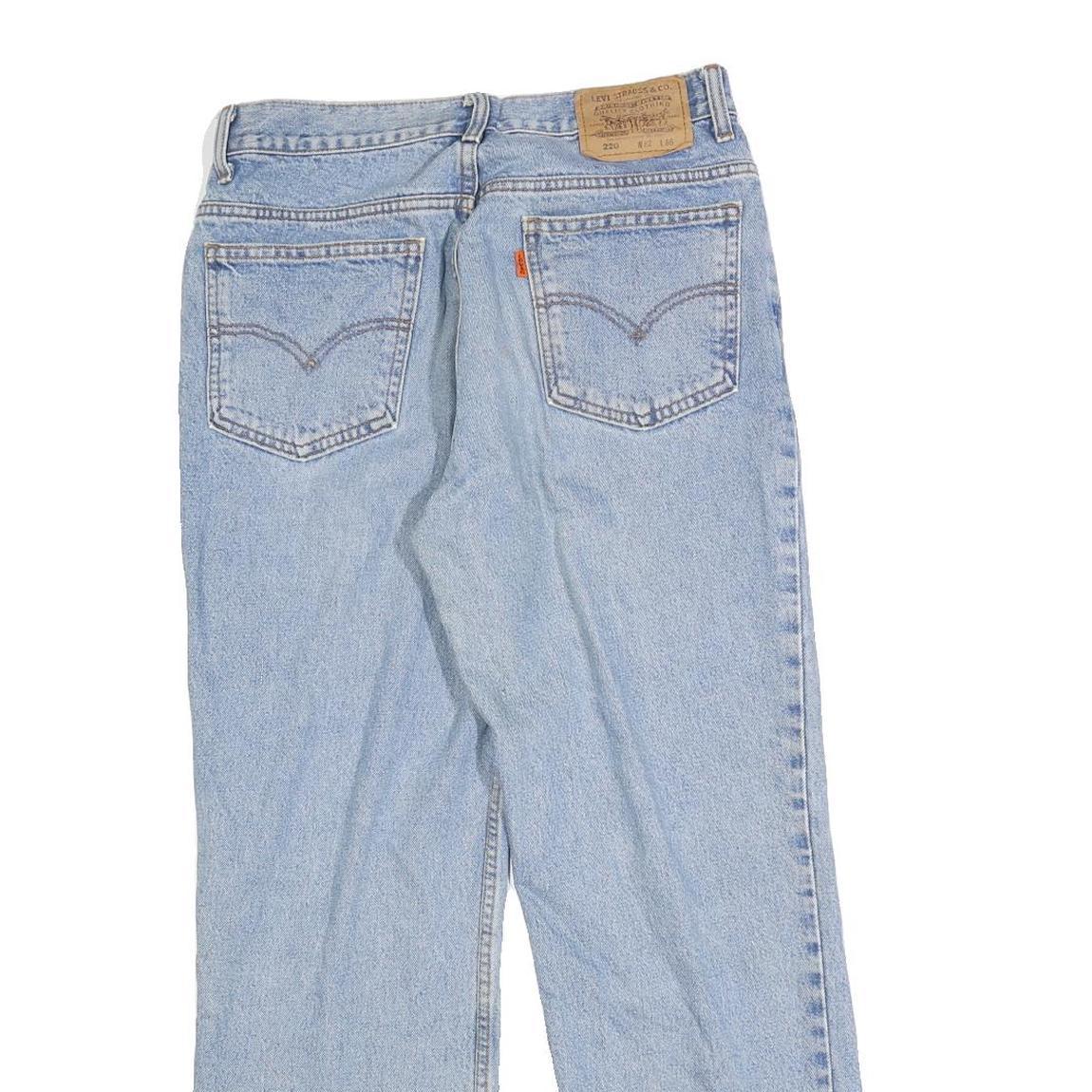 LEVI'S Mens Regular Fit Blue Denim Straight Jeans W30 L28 Classic Cotton Zip