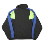 DISCOVERY CIRCLE Mens Black & Blue Jacket 2XL Polyester Blend Zip Cold Weather