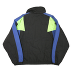 DISCOVERY CIRCLE Mens Black & Blue Jacket 2XL Polyester Blend Zip Cold Weather