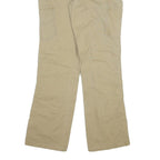 DICKIES Womens Cotton Blend Beige & Brown Regular Straight Trousers W27 L30