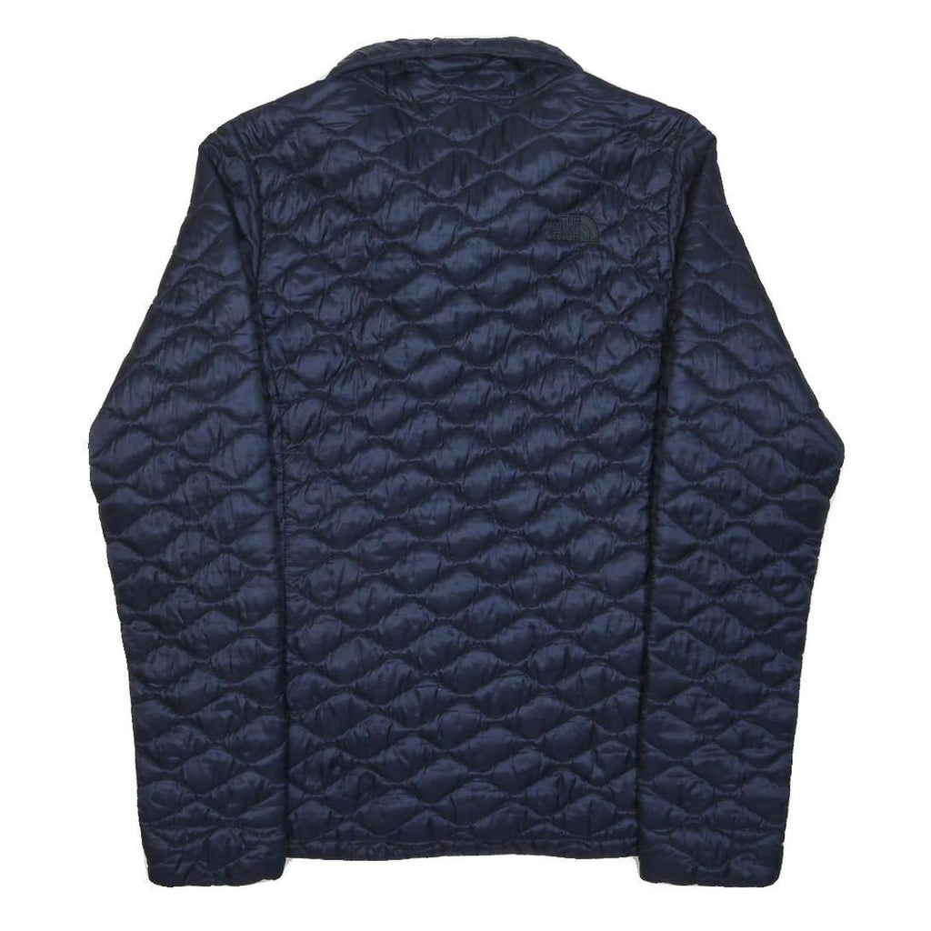 THE NORTH FACE Womens Navy Blue Quilted Jacket M Nylon Lightweight Zip