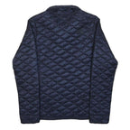 THE NORTH FACE Womens Navy Blue Quilted Jacket M Nylon Lightweight Zip