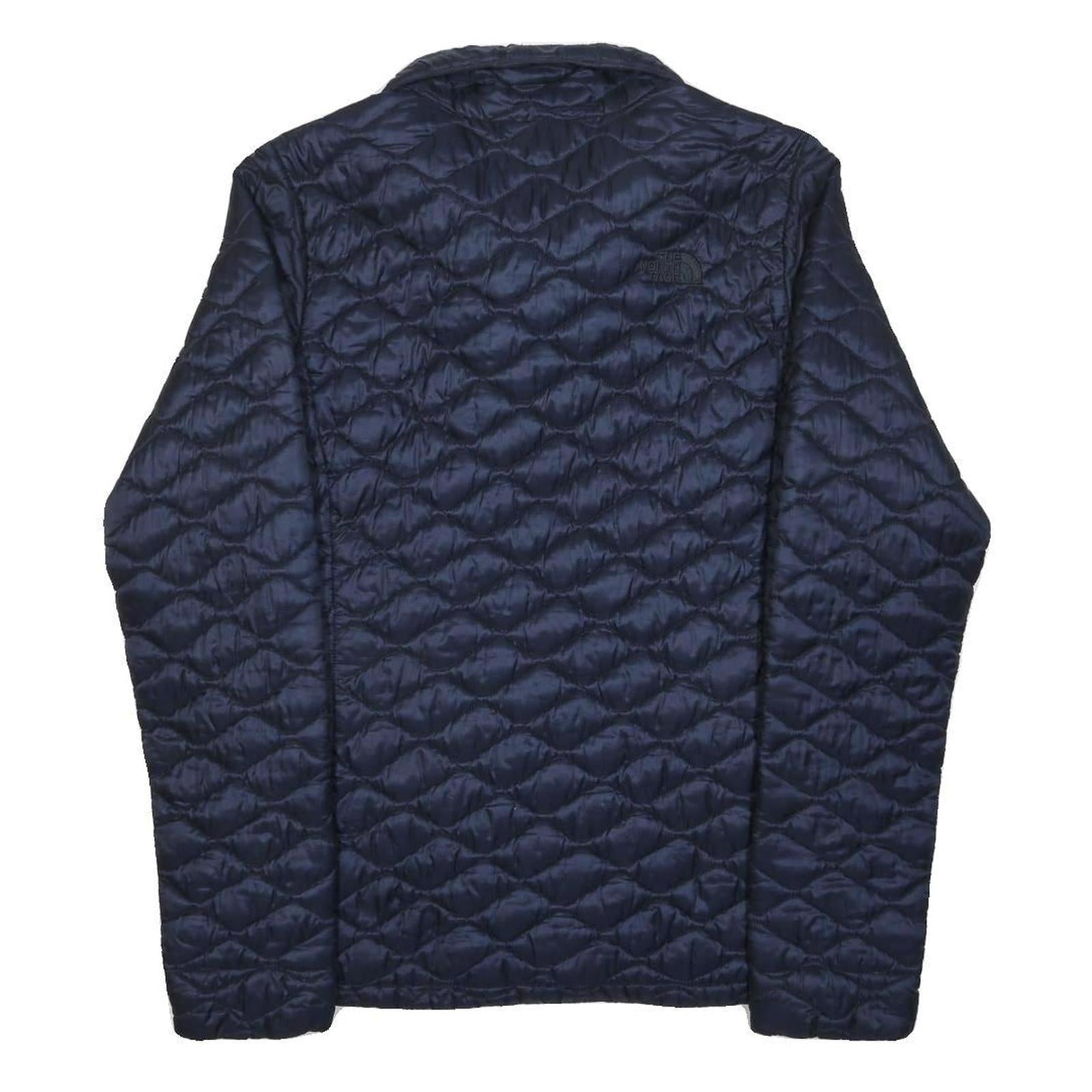 THE NORTH FACE Womens Navy Blue Quilted Jacket M Nylon Lightweight Zip