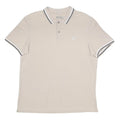 LOTTO Mens Beige Polo Shirt 2XL Cotton Blend Short Sleeve Classic Fit