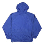 PORT AND COMPANY Mens Blue Jacket M Nylon Plain Hooded Zip Sportswear