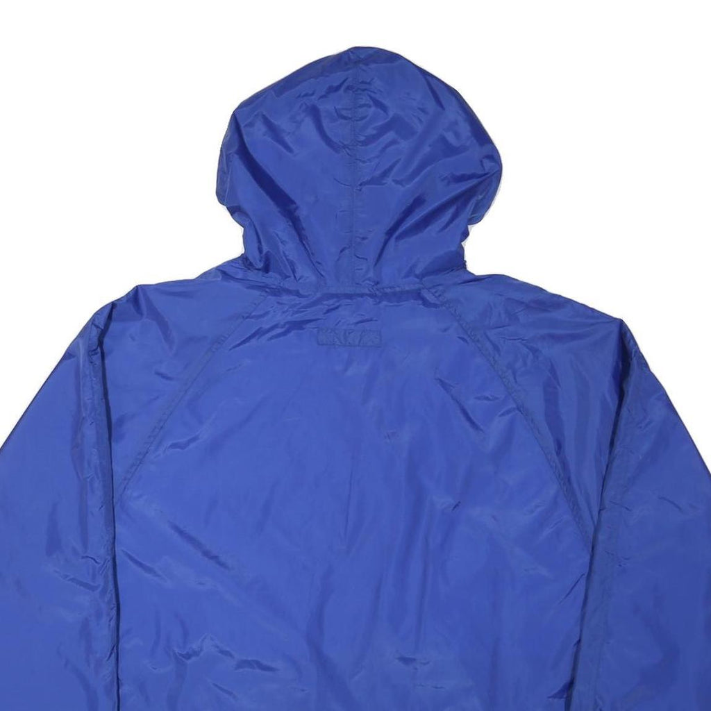 PORT AND COMPANY Mens Blue Jacket M Nylon Plain Hooded Zip Sportswear
