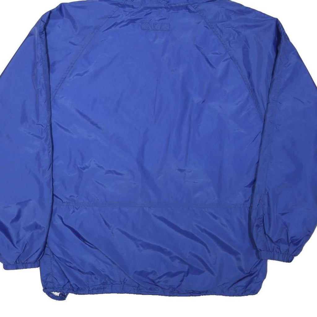 PORT AND COMPANY Mens Blue Jacket M Nylon Plain Hooded Zip Sportswear