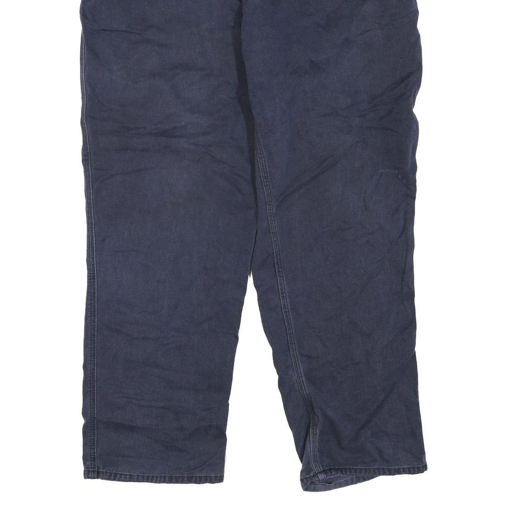 CARHARTT Mens Regular Fit Navy Blue Cotton Blend Regular Leg Denim Jeans W40 L30