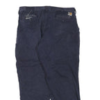 CARHARTT Mens Regular Fit Navy Blue Cotton Blend Regular Leg Denim Jeans W40 L30