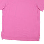 CHAPS Mens Pink Short Sleeve Plain L Polo Shirt Cotton Blend Casual Basic