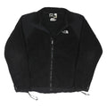 THE NORTH FACE Mens Black Outdoor Jacket L Polyester Blend Zip Fleece