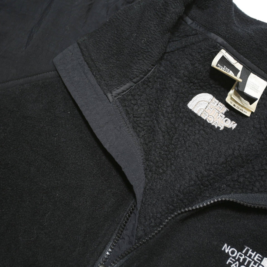 THE NORTH FACE Mens Black Outdoor Jacket L Polyester Blend Zip Fleece