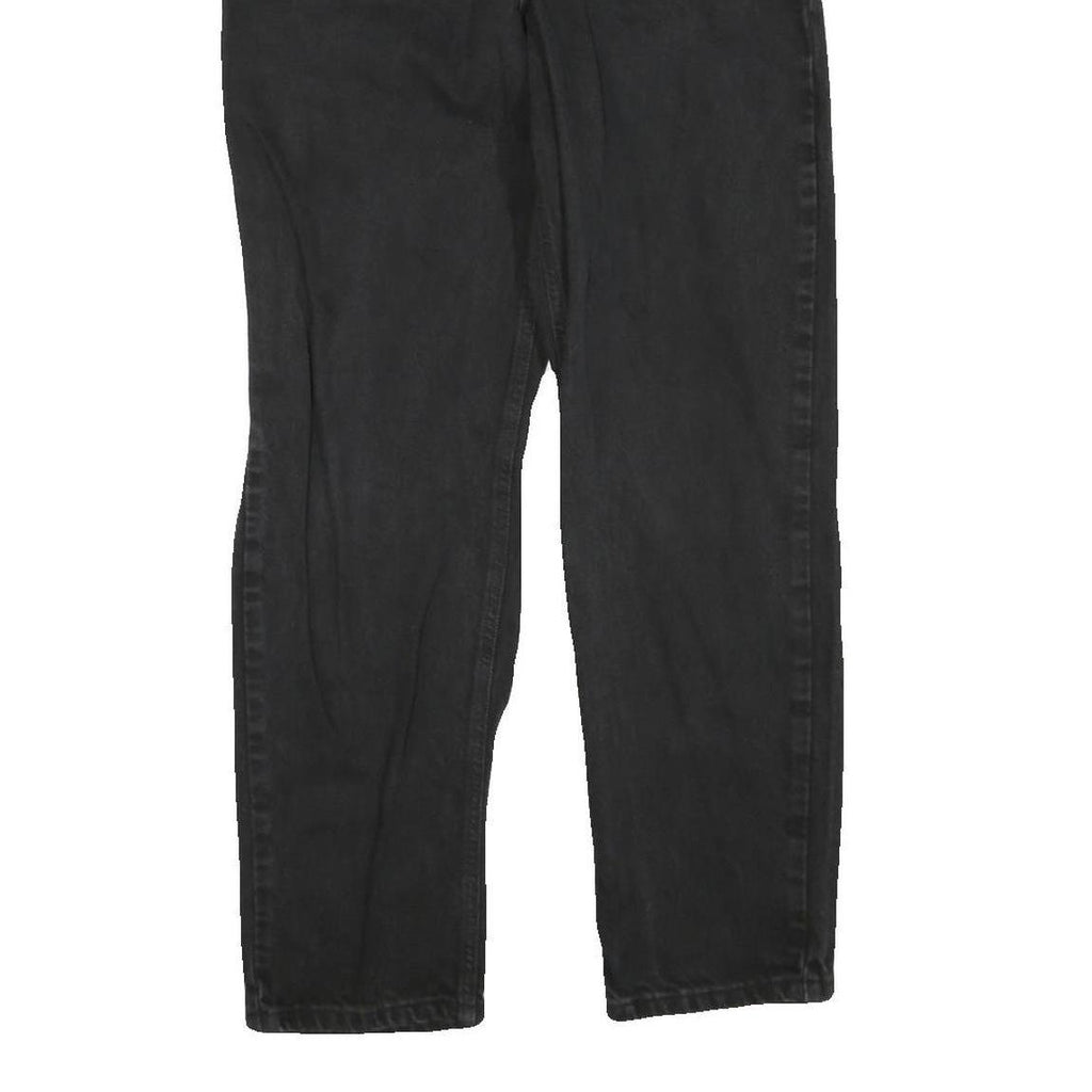 CARHARTT Womens Regular Black Denim Jeans W32 L30 Zip Pockets Casual Workwear