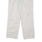 DOCKERS Mens Cotton Blend White Regular Fit Straight Trousers W32 L29 Casual