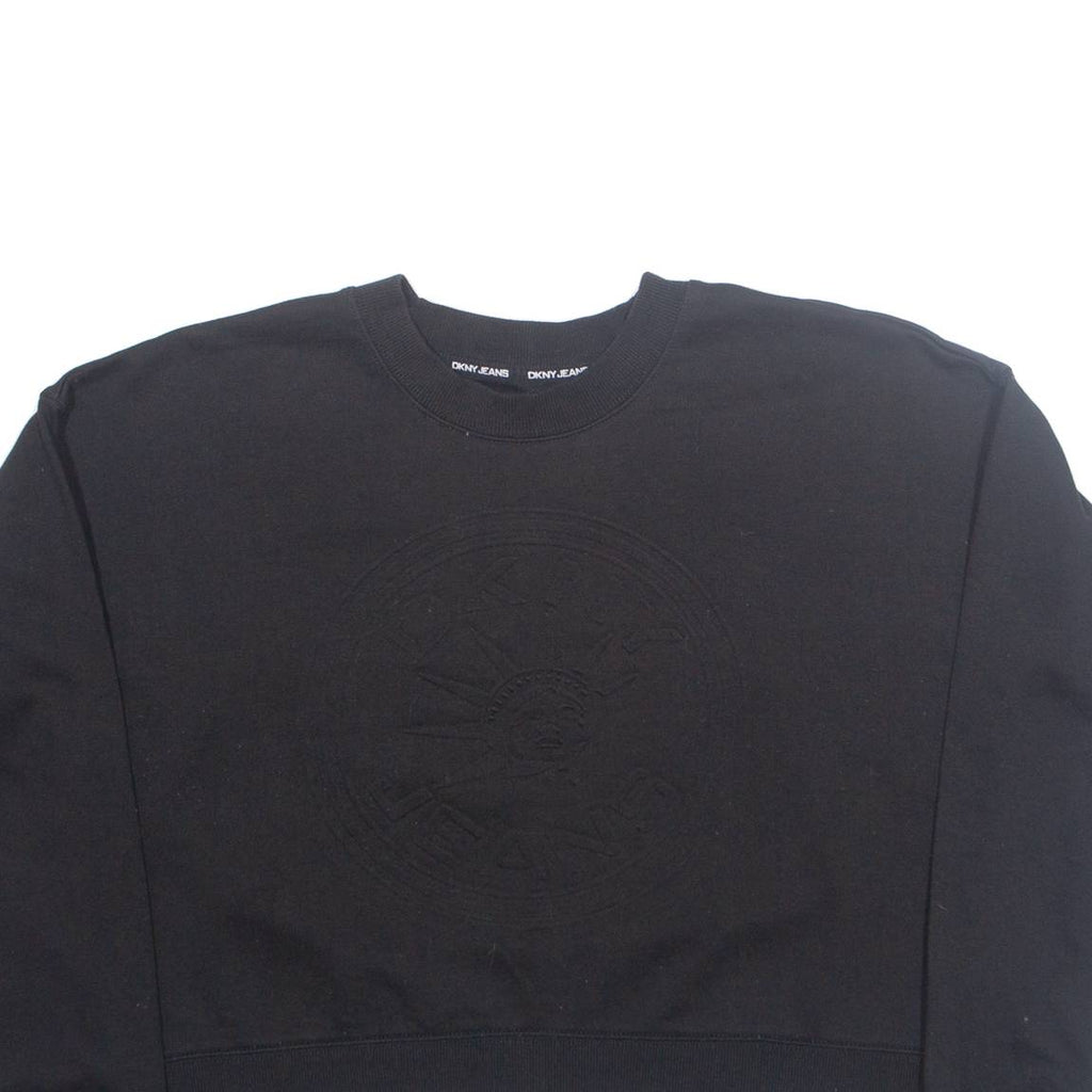 DKNY Cropped Womens Sweatshirt Black M