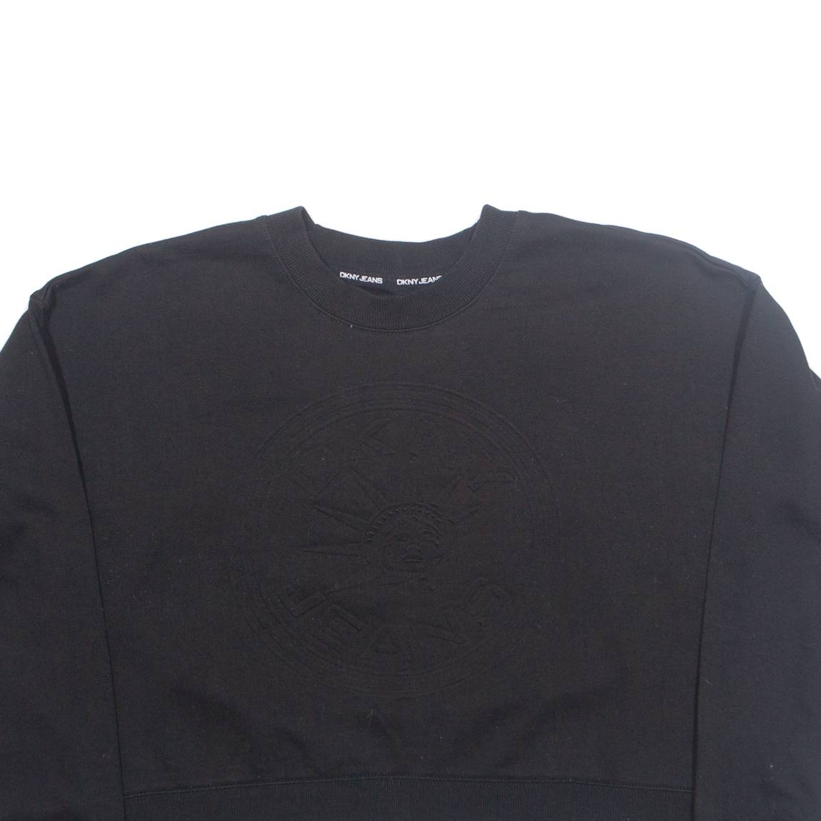 DKNY Cropped Womens Sweatshirt Black M