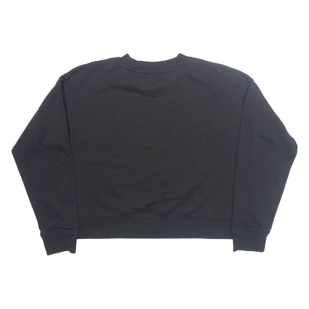 DKNY Cropped Womens Sweatshirt Black M
