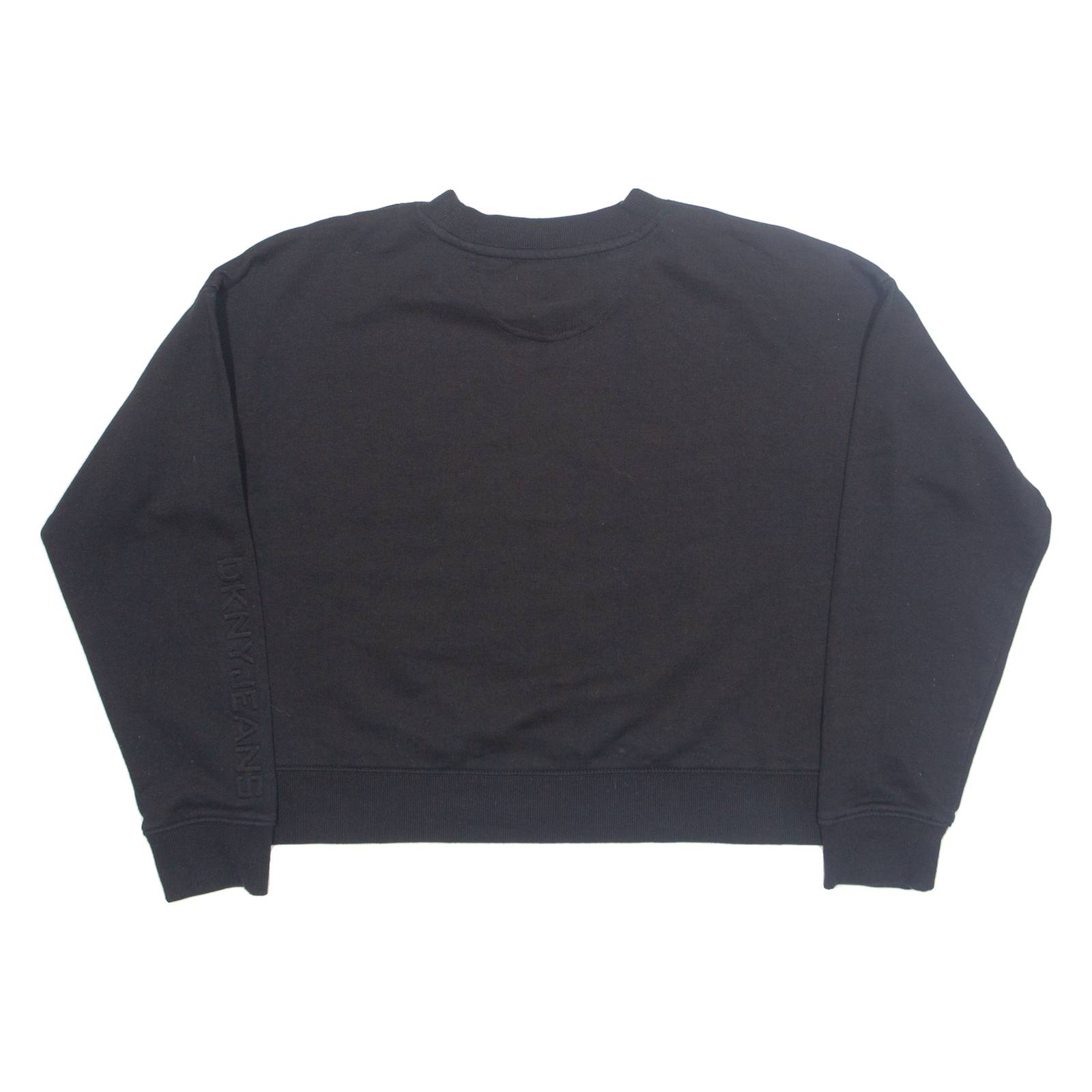 DKNY Cropped Womens Sweatshirt Black M