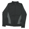 NEW BALANCE Womens Black & Grey Zip Jacket XL Polyester Blend Plain Casual