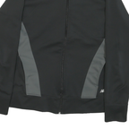 NEW BALANCE Womens Black & Grey Zip Jacket XL Polyester Blend Plain Casual
