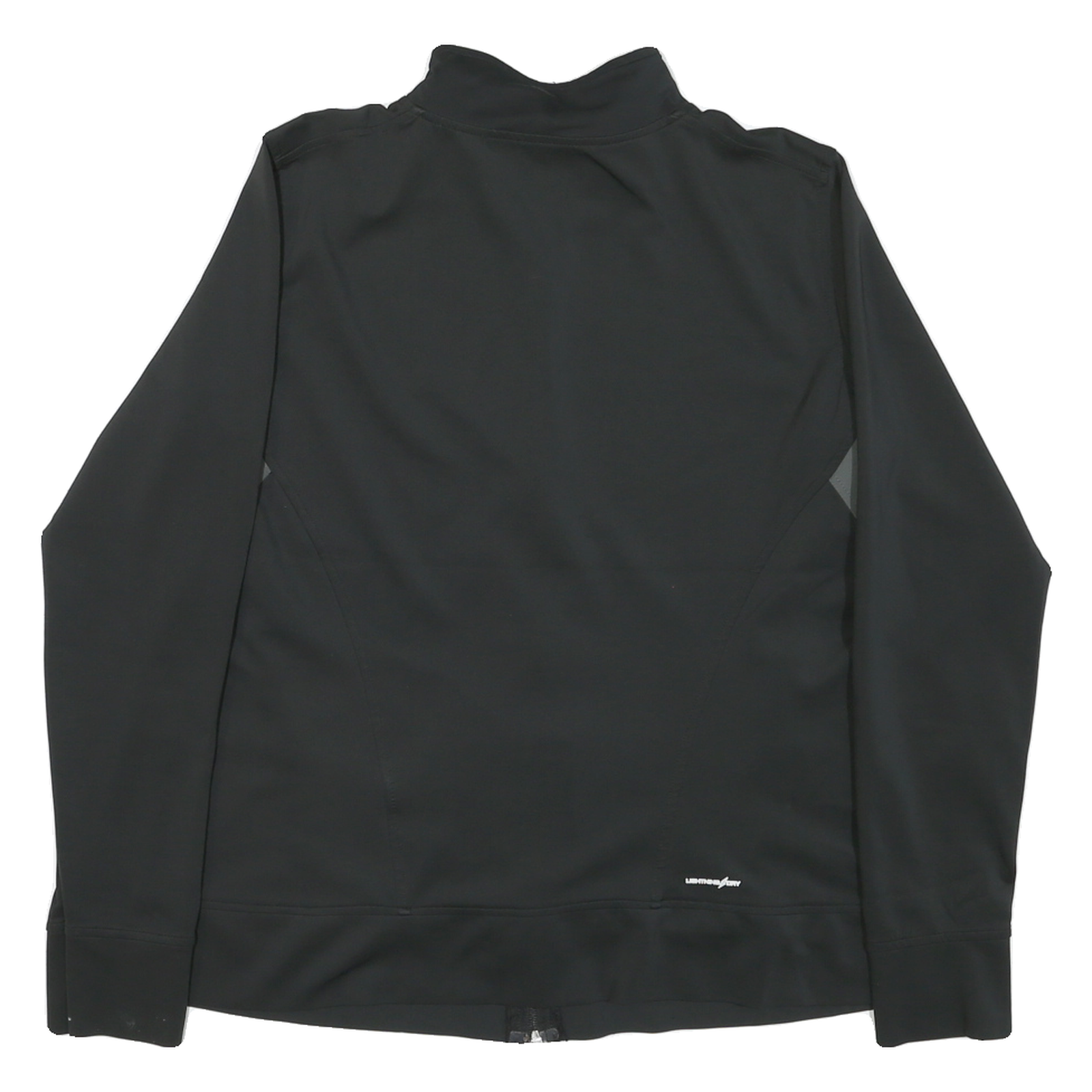 NEW BALANCE Womens Black & Grey Zip Jacket XL Polyester Blend Plain Casual