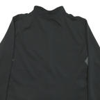 NEW BALANCE Womens Black & Grey Zip Jacket XL Polyester Blend Plain Casual