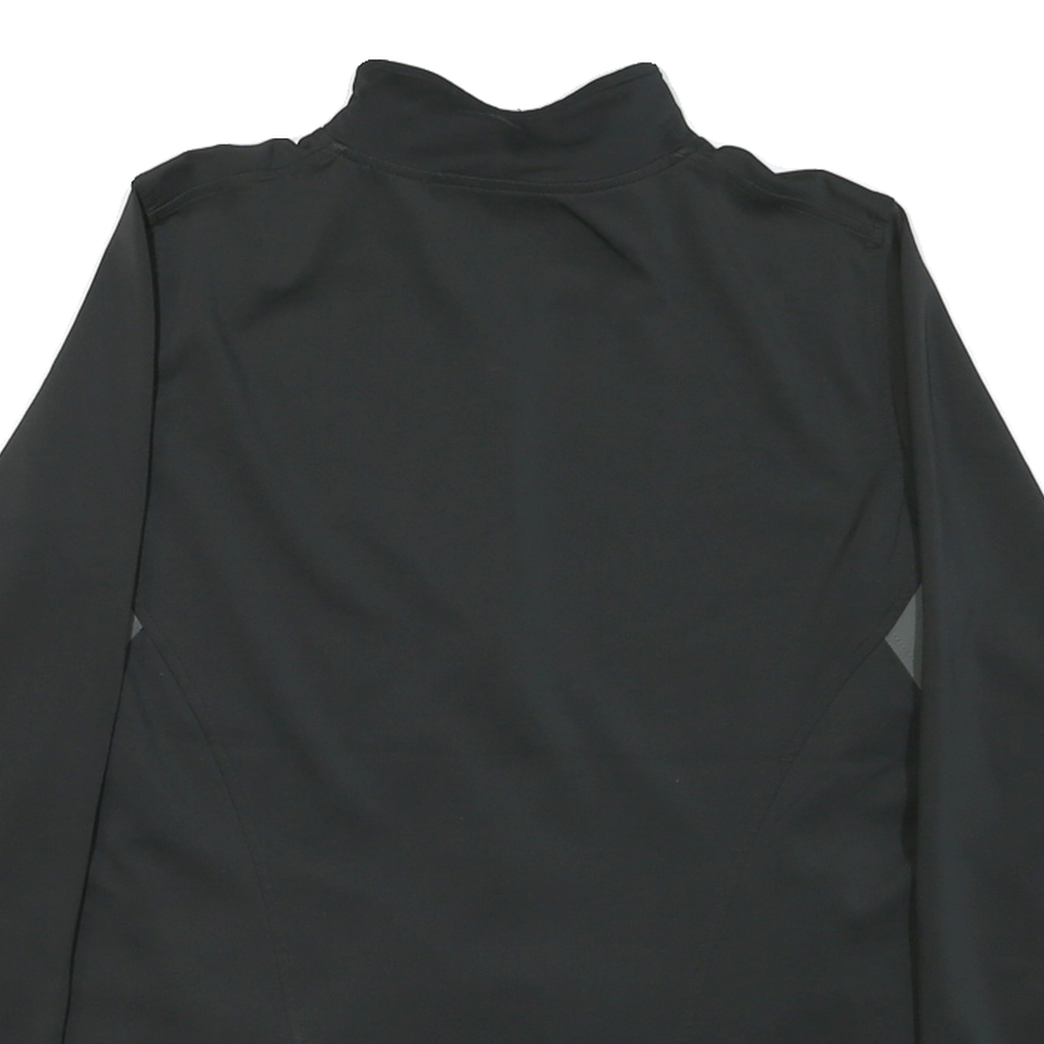 NEW BALANCE Womens Black & Grey Zip Jacket XL Polyester Blend Plain Casual