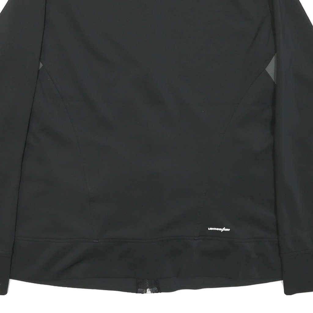 NEW BALANCE Womens Black & Grey Zip Jacket XL Polyester Blend Plain Casual