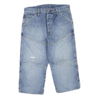 G-STAR Mens Denim Blue Casual Shorts M W32 Cotton Blend Relaxed Fit